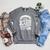 Book Reading Graphic Women Kids Book Lover Librarian Raglan Sleeve Sweatshirt Deep Heather