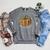 All Booked For Fall Book Pumpkin Reading Halloween Teacher Raglan Sleeve Sweatshirt Deep Heather