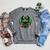 Books Dragon Reading Book Raglan Sleeve Sweatshirt Deep Heather