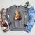 Cat Reading A Book Men Women Kids Raglan Sleeve Sweatshirt Deep Heather