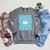 Classic Sky Blue Composition Book School Book Teachers Raglan Sleeve Sweatshirt Deep Heather