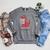 Clifford The Big Red Dog Let's Read Together Vintage Book Raglan Sleeve Sweatshirt Deep Heather