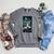 Cosmic Botanical Book Lover Reading Raglan Sleeve Sweatshirt Deep Heather
