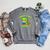 Cute Dino Book Lover Unearth A Story Summer Reading Raglan Sleeve Sweatshirt Deep Heather