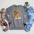 Cute Girl Open Book Reading Book Lover Graphic Round Glasses Raglan Sleeve Sweatshirt Deep Heather