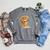 Cute Lion Cub Reading Book With Headwrap Raglan Sleeve Sweatshirt Deep Heather