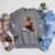 Cute Red Panda Reading Book Animal Bookworm Raglan Sleeve Sweatshirt Deep Heather