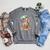 Cute Summer Relaxing Gnome Art For Book Lovers Raglan Sleeve Sweatshirt Deep Heather