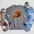 Cute Turkey Reading Book Lovers Bow Thanksgiving Raglan Sleeve Sweatshirt Deep Heather