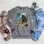David And Goliath Bible Book Of Samuel King David Painting Raglan Sleeve Sweatshirt Deep Heather