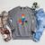 Fox Nerd Reading Books Bookworm Library Book Raglan Sleeve Sweatshirt Deep Heather