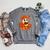 Ghost Reading Book Lovers Autumn Fall Halloween Raglan Sleeve Sweatshirt Deep Heather