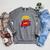 Guidance Counselor Teacher Superhero Superpower Comic Book Raglan Sleeve Sweatshirt Deep Heather