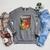 Halloween Horror Vintage Ghost Comic Book Retro Cartoon Raglan Sleeve Sweatshirt Deep Heather