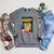 Halloween Horror Vintage Mummy Zombie Comic Book Retro Raglan Sleeve Sweatshirt Deep Heather