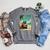 Japanese Cat Book Summer Beach Vacation Cruise Raglan Sleeve Sweatshirt Deep Heather
