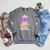 Kawaii Pastel Goth Cute Hot Chocolate Book Lover Anime Art Raglan Sleeve Sweatshirt Deep Heather