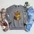 A Lively-Creative Gold Fantasy-Dragon On Story-Books Raglan Sleeve Sweatshirt Deep Heather