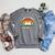 Take A Look It's In A Book Kids Reading Retro Library Raglan Sleeve Sweatshirt Deep Heather