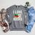 I Love Books Librarian Raglan Sleeve Sweatshirt Deep Heather