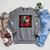 Macaw Reading A Book Raglan Sleeve Sweatshirt Deep Heather Macaw Reading A Book Raglan Sleeve Sweatshirt Deep Heather