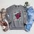 Marvel Comics Logo Comic Book Fill Panel Raglan Sleeve Sweatshirt Deep Heather