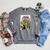 Marvel Comixology Mr & Mrs X Comic Book Cover Raglan Sleeve Sweatshirt Deep Heather