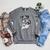 Nerdy Schnauzer Dog Book Lover Glasses Cute Pet For Men Women Kids Raglan Sleeve Sweatshirt Deep Heather
