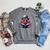 Octopus Reading Book Kraken Bookworm Raglan Sleeve Sweatshirt Deep Heather