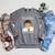 The Office Book Face Jim Raglan Sleeve Sweatshirt Deep Heather