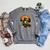 Outdoors Alligator Reading Book Raglan Sleeve Sweatshirt Deep Heather