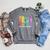 Radicalized By Basic Decency Books Women Girl Rainbow LGBT Raglan Sleeve Sweatshirt Deep Heather