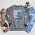 Rawrsome Bookworm Dinosaur T-Rex Book Reading Boys Raglan Sleeve Sweatshirt Deep Heather