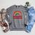 Reading Book Rainbow Literacy Learning Premium Tri-Blend Raglan Sleeve Sweatshirt Deep Heather