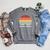 Retro Book Vibes Rainbow For Reading Lovers Vintage Raglan Sleeve Sweatshirt Deep Heather Retro Book Vibes Rainbow For Reading Lovers Vintage Raglan Sleeve Sweatshirt Deep Heather