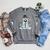 Snowman Book Stack Librarian Book Lover Christmas Raglan Sleeve Sweatshirt Deep Heather