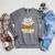 Spooky Book Club Member Halloween Bookish Ghost Lover Raglan Sleeve Sweatshirt Deep Heather