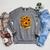 Sunflowers Flowers Book Floral Raglan Sleeve Sweatshirt Deep Heather