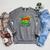 Superhero Uncle Costume For Men Comic Book Birthday Raglan Sleeve Sweatshirt Deep Heather