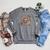 Teacher Coquette Bow Book First Day Of School Back To School Raglan Sleeve Sweatshirt Deep Heather