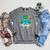 Team Pre-School Reading Frog Back To School Book Lover Raglan Sleeve Sweatshirt Deep Heather