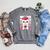 Unicorn With Book Raglan Sleeve Sweatshirt Deep Heather