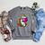 Unicorn Librarian For A Teacher Reading Book In School Raglan Sleeve Sweatshirt Deep Heather