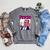 Vintage Movie Horror Poster Comic Book Graphic Film Night Raglan Sleeve Sweatshirt Deep Heather