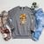 Women's Baby Lizard Small Book Reading Reptile Graphic Portrait Raglan Sleeve Sweatshirt Deep Heather
