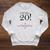 20th Birthday Party Guest Book 20 Years 1999 Raglan Sleeve Sweatshirt Heather Mustard