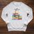 Adorable Donkey With Heart Sitting On Colorful Book Stack Raglan Sleeve Sweatshirt Heather Mustard