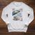 April Showers Book Club Spring Peonies Cozy Hygge Reader Raglan Sleeve Sweatshirt Heather Mustard