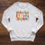 ASL American Sign Language Reads Books Stays Weird Raglan Sleeve Sweatshirt Heather Mustard