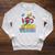 Blessed By God Loved By Jesus Book Lovers Raglan Sleeve Sweatshirt Heather Mustard